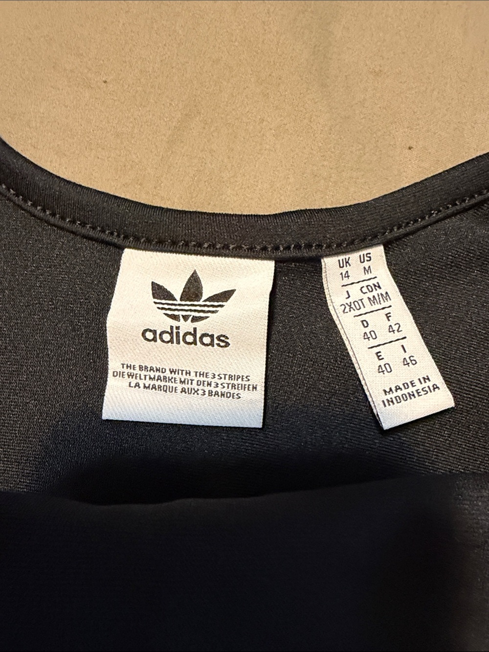 adidas Black and White Trefoil One-Piece Swimwear - Picture 3 of 5